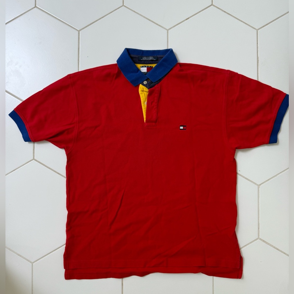 Vintage Tommy Hilfiger color block polo